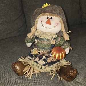 Camo Scarecrow Plush Weighted Fall Halloween Decorations